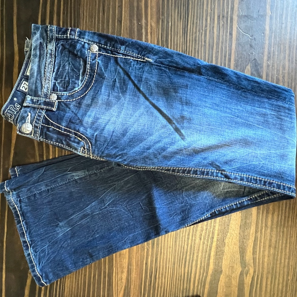 Miss Me Deep Indigo Bootcut Jeans